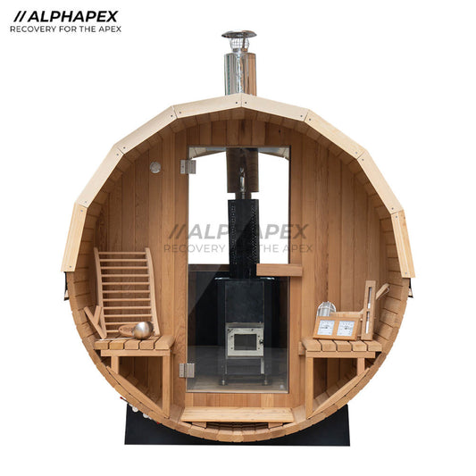 Wood Fire Barrel Sauna - AlphApex